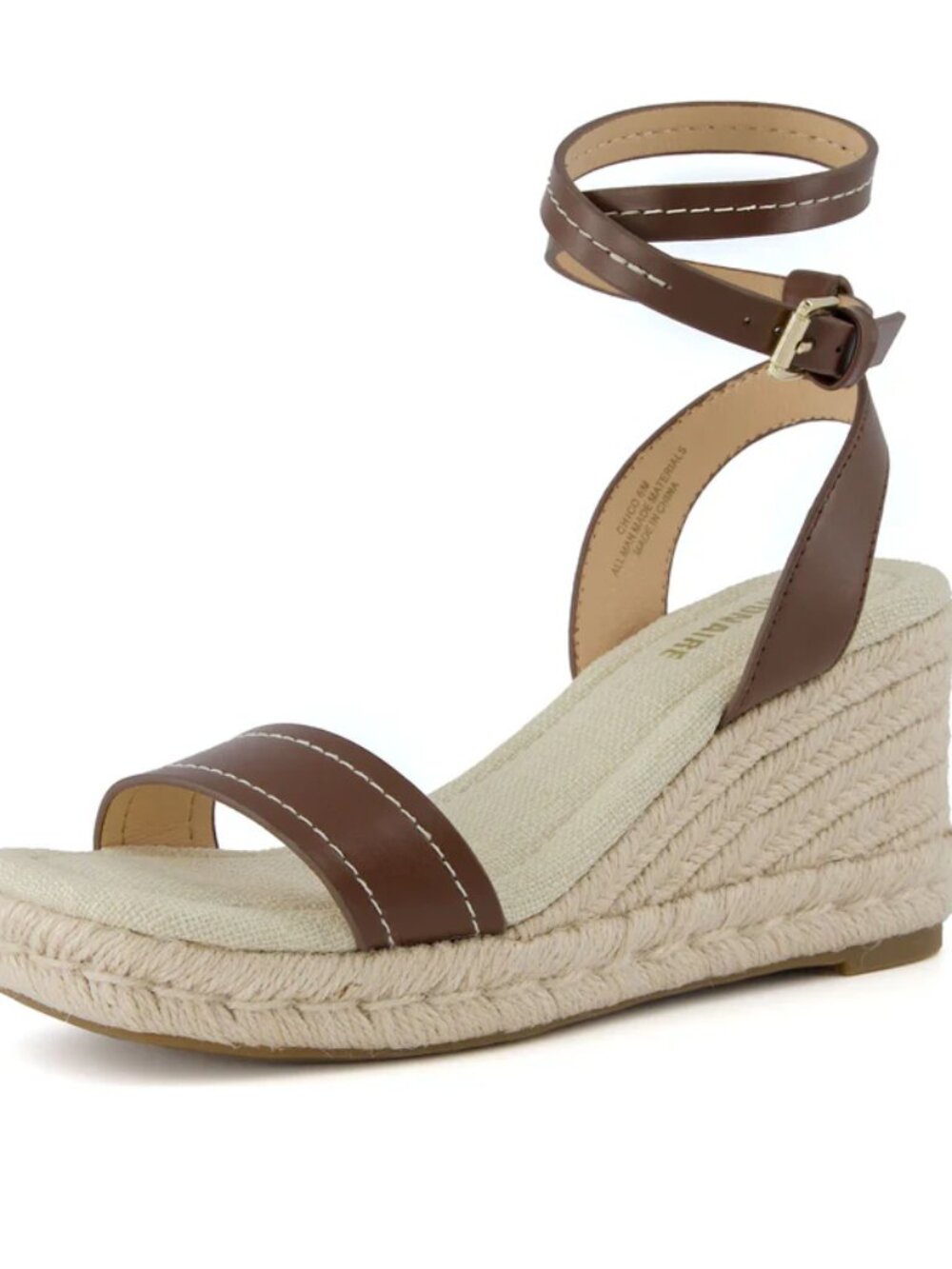 Cushionaire Chico Espadrille Wedge Sandal Sz 8.5 NEW